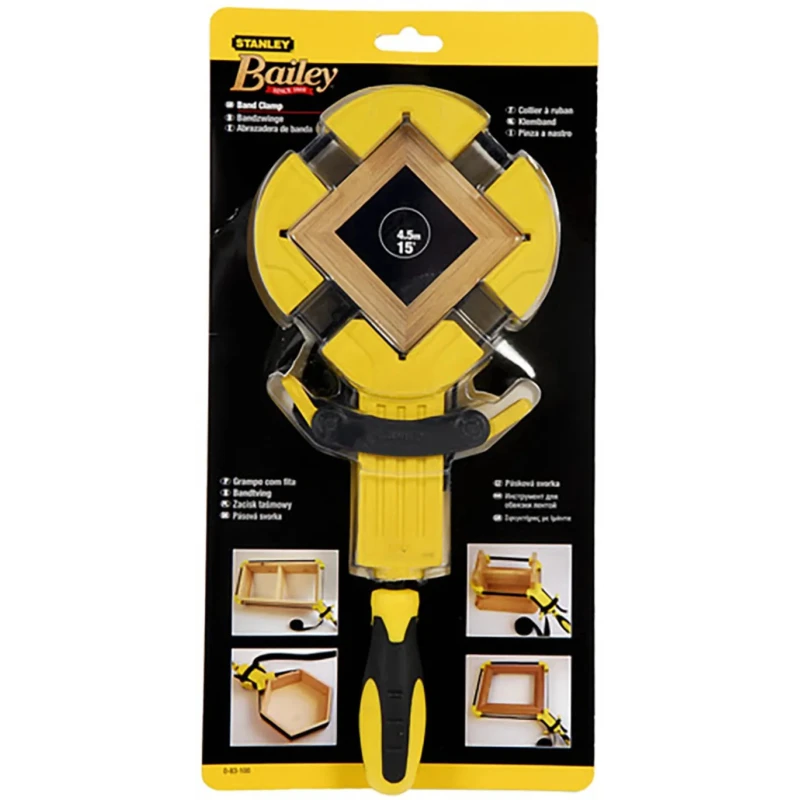 Stanley Band Clamp 450 mm Jaw Opening 450 mm Jaw Depth Nylon and Metal Construction 0-83-100