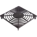 ebm-papst Plastic Finger Guard for 80 mm Fans, 71.5 mm Hole Spacing, Black, 80mm x 80mm x 6.5mm 92162-2-2929