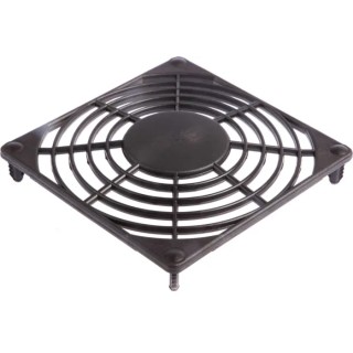 ebm-papst Plastic Finger Guard for 80 mm Fans, 71.5 mm Hole Spacing, Black, 80mm x 80mm x 6.5mm 92162-2-2929