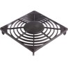 ebm-papst Plastic Finger Guard for 80 mm Fans, 71.5 mm Hole Spacing, Black, 80mm x 80mm x 6.5mm 92162-2-2929