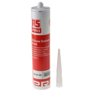 RS PRO RS Components Neutral Silicone Sealant Black Paste 310 ml Cartridge 512-783