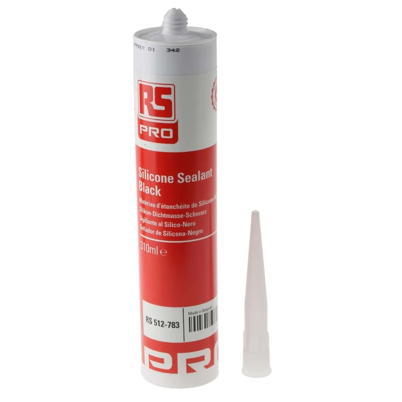 RS PRO RS Components Neutral Silicone Sealant Black Paste 310 ml Cartridge 512-783
