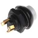 Otto P9 Series Push Button Switch Momentary Panel Mount SPDT White LED IP68 28 V dc 115 V ac P9213129W