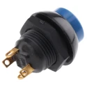 Otto P9 Series Momentary Panel Mount Push Button Switch SPDT Blue LED IP68 28 V dc 115 V ac P9213126W