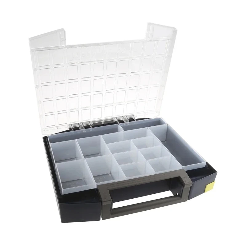 Raaco 14 Cell Blue Polypropylene, Polycarbonate Compartment Box 78 mm x 421 mm x 361 mm 134910