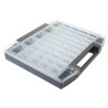 Raaco 45 Cell Grey Polypropylene, Polycarbonate Compartment Box 55 mm x 421 mm x 361 mm 134897