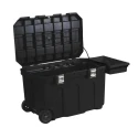 Stanley 2 Drawer Wheeled Plastic Contractor Tool Chest with Metal Latches 578x578x946mm 1-93-278