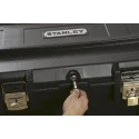 Stanley 2 Drawer Wheeled Plastic Contractor Tool Chest with Metal Latches 578x578x946mm 1-93-278