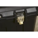Stanley 2 Drawer Wheeled Plastic Contractor Tool Chest with Metal Latches 578x578x946mm 1-93-278