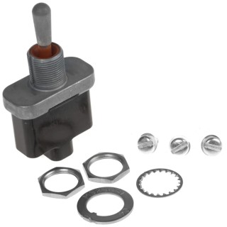Otto Toggle Switch, Panel Mount, On-Off-On, SPDT, Screw Terminal, 28V DC, 115V AC T9-CS1-21