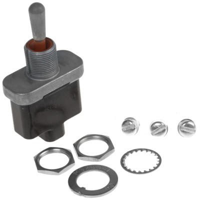 Otto Toggle Switch, Panel Mount, On-Off-On, SPDT, Screw Terminal, 28V DC, 115V AC T9-CS1-21