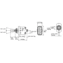 Otto Toggle Switch, Panel Mount, On-Off-On, SPDT, Screw Terminal, 28V DC, 115V AC T9-CS1-21