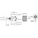 Otto Toggle Switch Panel Mount On-On DPDT Screw Terminal 28 V dc 115 V ac T9-CS2-23