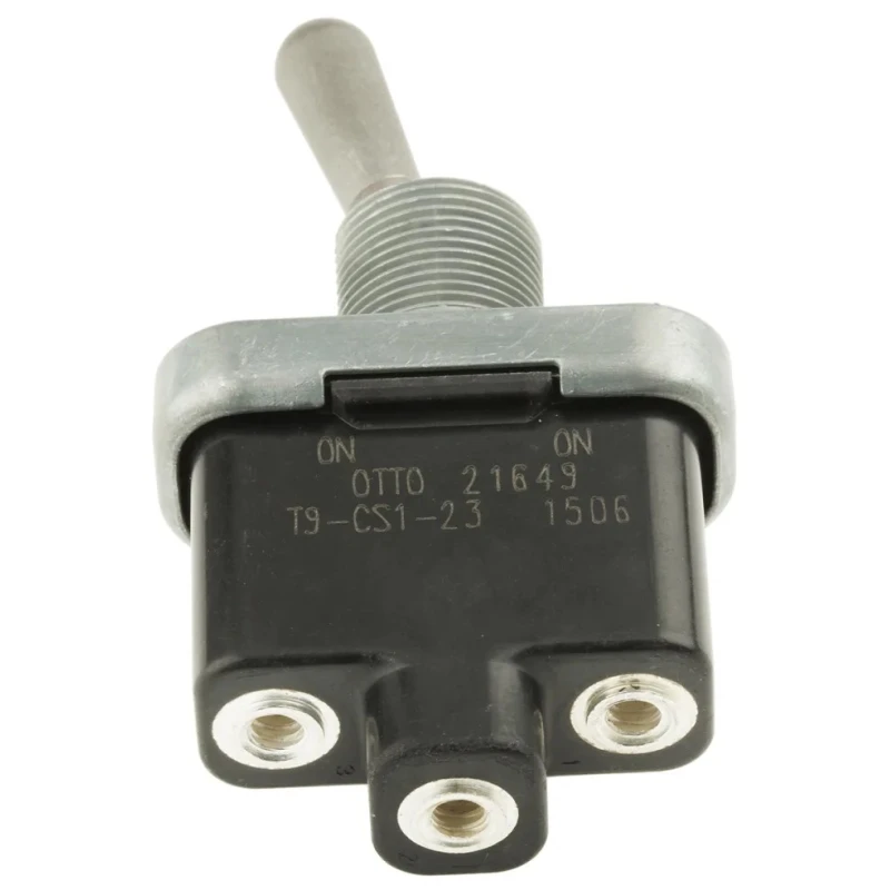 Otto Toggle Switch Panel Mount On-On SPDT Screw Terminal 28 V DC 115 V AC T9-CS1-23