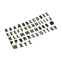 RS PRO Black Self-Adhesive Letters Vinyl, 30 mm Character Height, Set of 50 514-802