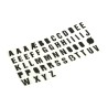 RS PRO Black Self-Adhesive Letters Vinyl, 30 mm Character Height, Set of 50 514-802