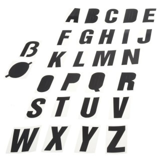 RS PRO Black Self-Adhesive Letters 50 mm Character Height 514-818