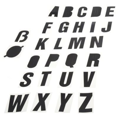 RS PRO Black Self-Adhesive Letters 50 mm Character Height 514-818