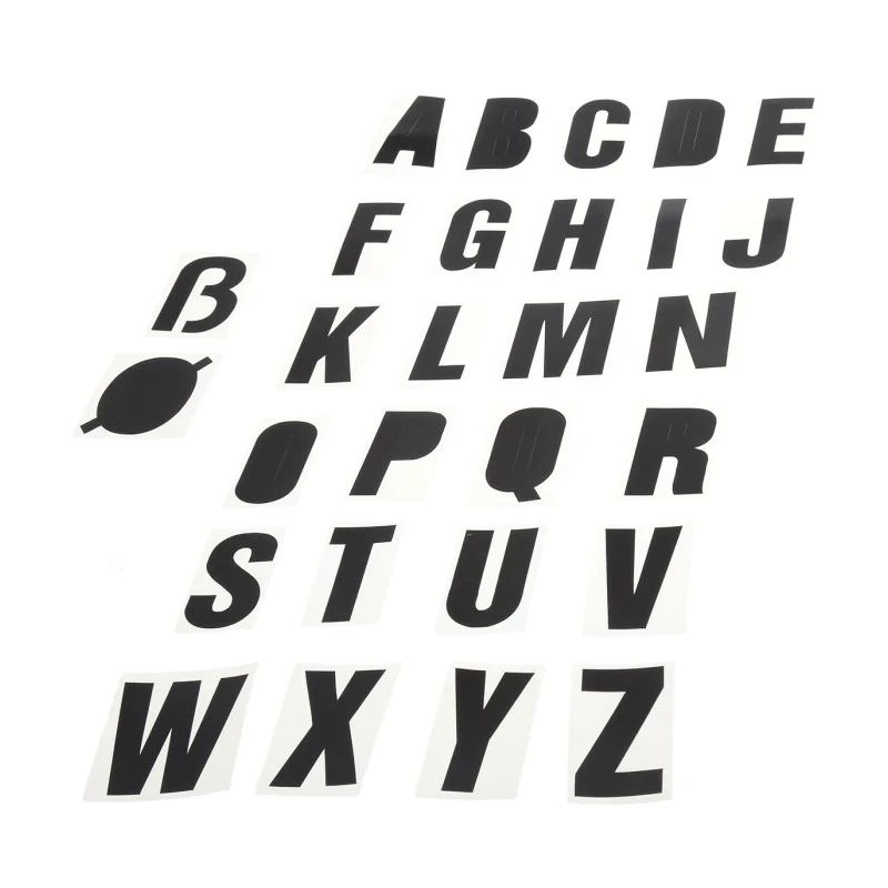 RS PRO Black Self-Adhesive Letters 50 mm Character Height 514-818