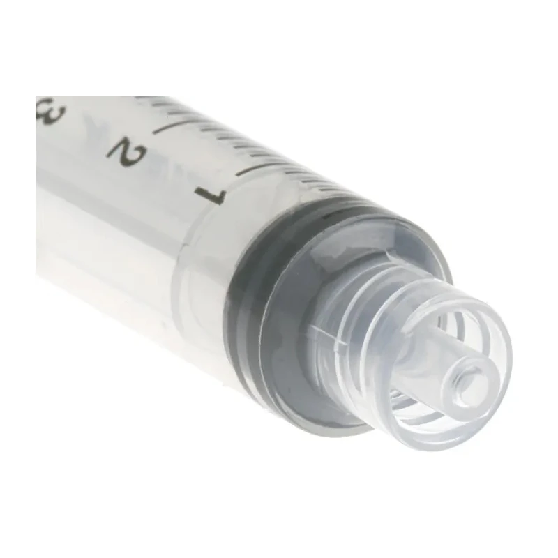 RS PRO 5ml Polyethylene Syringe with Rubber Plunger Luer Lock Fitting 103mm Length 514-717