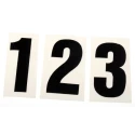 RS PRO Black Self-Adhesive Numbers & Symbols 30 mm Character Height 514-830