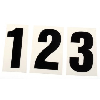 RS PRO Black Self-Adhesive Numbers & Symbols 30 mm Character Height 514-830