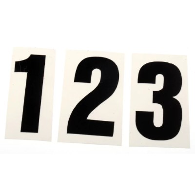 RS PRO Black Self-Adhesive Numbers & Symbols 30 mm Character Height 514-830