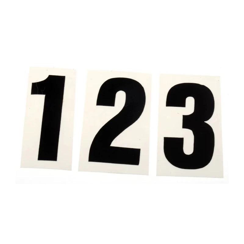 RS PRO Black Self-Adhesive Numbers & Symbols 30 mm Character Height 514-830