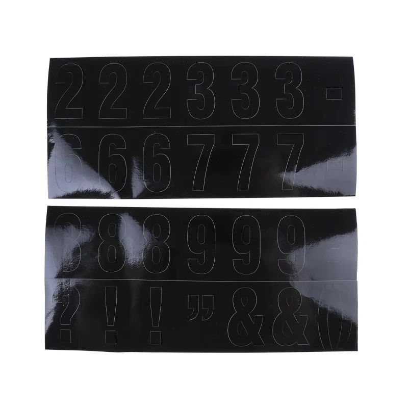RS PRO Black Self-Adhesive Numbers and Symbols 50 mm Character Height Vinyl Material 514-846