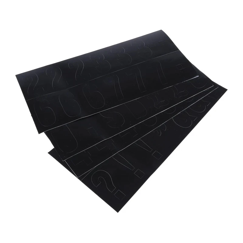 RS PRO Black Self-Adhesive Numbers and Symbols 50 mm Character Height Vinyl Material 514-846
