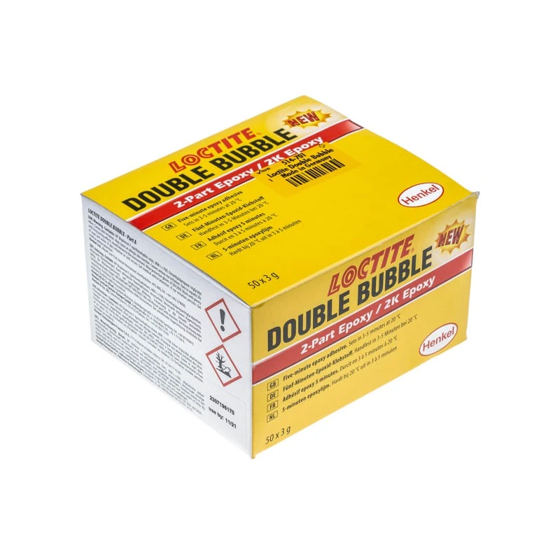 Double Bubble Epoxy Liquid Adhesive, Yellow, 150 g, Fast Setting, 100°C Max Operating Temperature 1303596