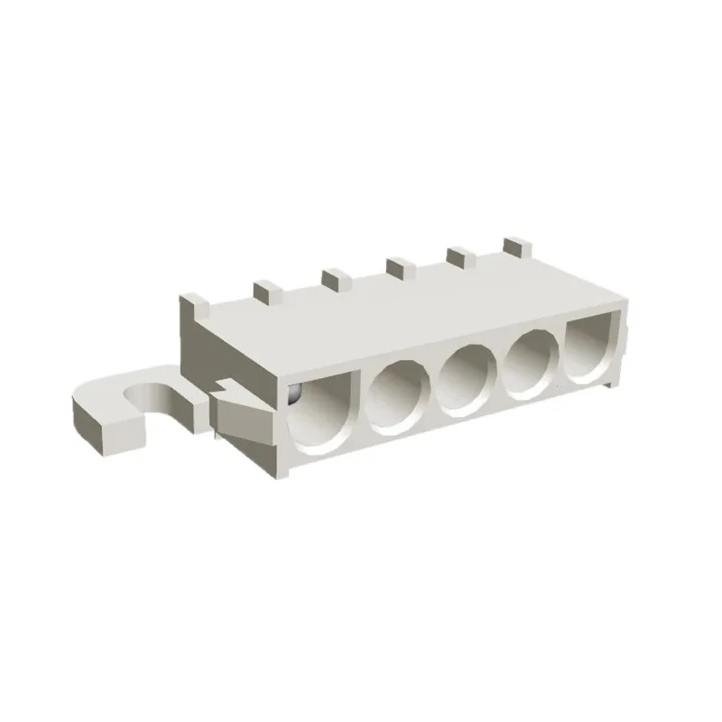 TE Connectivity Universal MATE-N-LOK Series Right Angle Through Hole PCB Header, 5 Contact(s), 6.35 mm Pitch, 1 1-350945-0