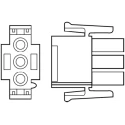 TE Connectivity Universal MATE-N-LOK Male Connector Housing 6.35 mm Pitch 12 Way 3 Row Straight 350735-4