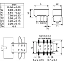 TE Connectivity Surface Signal Relay 5V dc Coil 2A DPDT Surface Mount Slimline IM Series IM05CGR