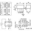 TE Connectivity PCB Signal Relay, 5V dc Coil, 2A Switching Current, DPDT Contact Configuration IM23TS 3-1462039-0