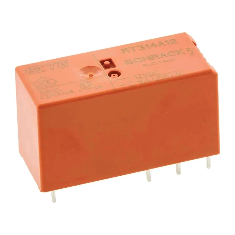 TE Connectivity PCB Power Relay 12V DC Coil 16A Switching Current SPDT RT314A12