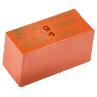 TE Connectivity SCHRACK PCB Power Relay 24V dc Coil 16A Switching Current SPDT RT314A24