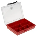 RS PRO 7 Cell Red Polypropylene Compartment Box, 32 mm Height x 175 mm Width x 143 mm Depth 515-552