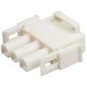 TE Connectivity Universal MATE-N-LOK Male Connector Housing 6.35 mm Pitch 3 Way 1 Row Straight 350766-4