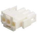 TE Connectivity Universal MATE-N-LOK Male Connector Housing 6.35 mm Pitch 3 Way 1 Row Straight 350766-4