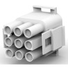 TE Connectivity Universal MATE-N-LOK Male Connector Housing 6.35 mm Pitch 9 Way 3 Row Straight 350720-4