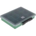 RS PRO 12 Cell Green Polypropylene Compartment Box, 32 mm x 175 mm x 143 mm 515-568