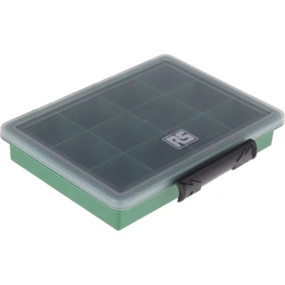 RS PRO 12 Cell Green Polypropylene Compartment Box, 32 mm x 175 mm x 143 mm 515-568