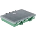 RS PRO 12 Cell Green Polypropylene Compartment Box, 32 mm x 175 mm x 143 mm 515-568