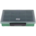 RS PRO 12 Cell Green Polypropylene Compartment Box, 32 mm x 175 mm x 143 mm 515-568