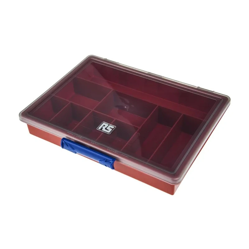 RS PRO 9 Cell Red Polypropylene Compartment Box 43 mm x 240 mm x 195 mm 515-574