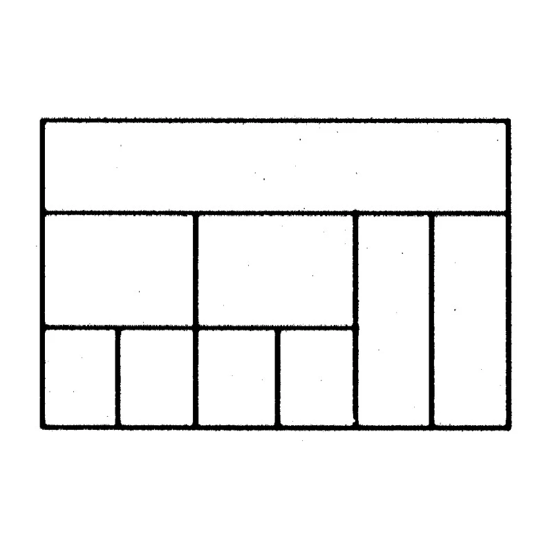 RS PRO 9 Cell Red Polypropylene Compartment Box 43 mm x 240 mm x 195 mm 515-574
