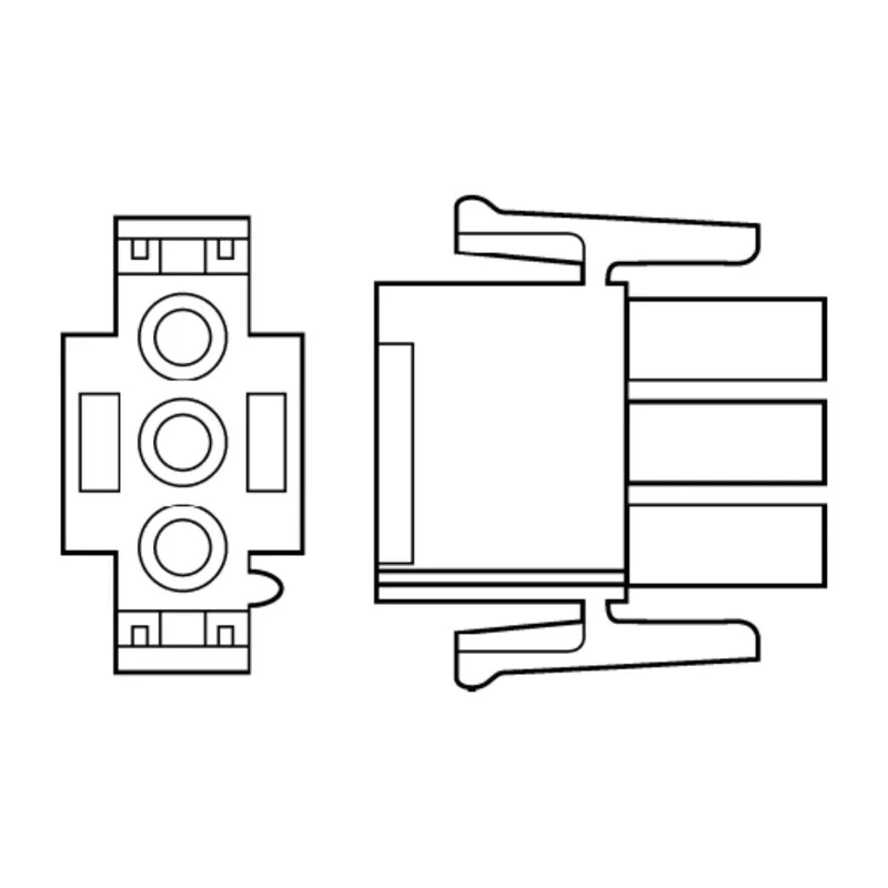 TE Connectivity Universal MATE-N-LOK Male Connector Housing 6.35 mm Pitch 12 Way 3 Row Straight 350735-4