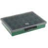 RS PRO 18 Cell Green Polypropylene Compartment Box, 43 mm x 240 mm x 195 mm 108454