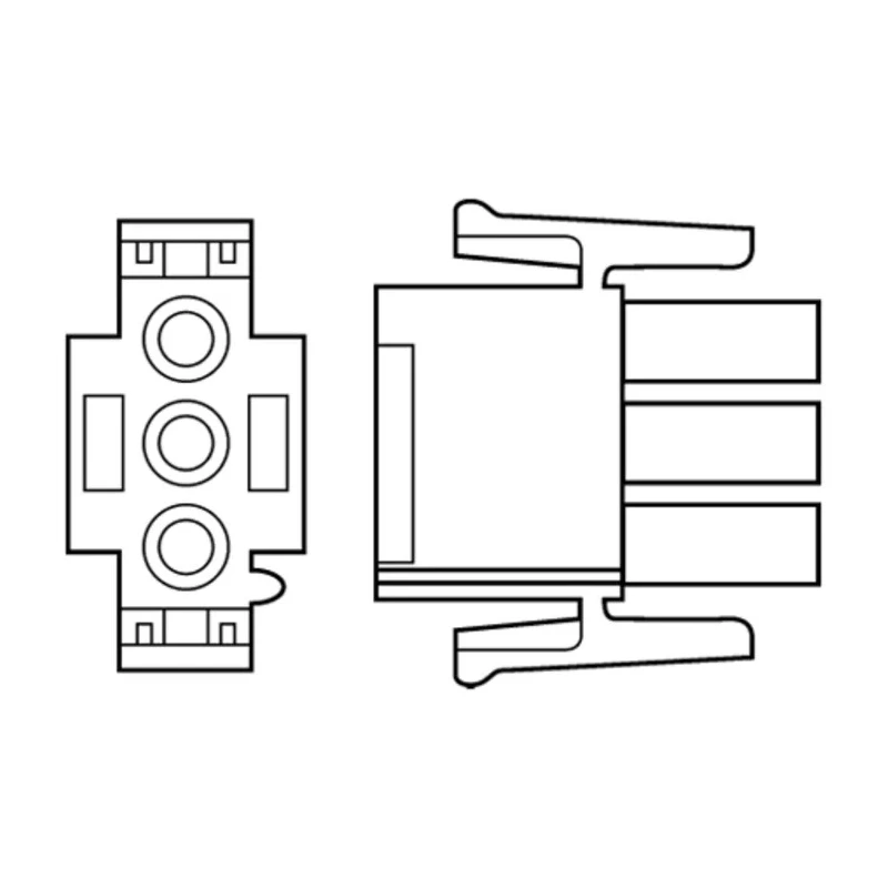TE Connectivity Universal MATE-N-LOK Male Connector Housing 15 Way, 3 Row Straight, 6.35 mm Pitch 350736-4
